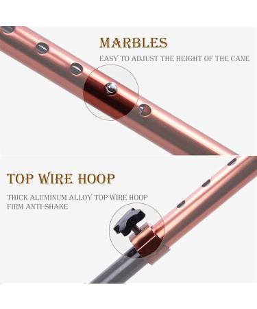 Walking Stick Stick Thickness Aluminum Alloy Walking Stick Old Man's Four Legs Walking Elderly People Cane Adjustable HEI Adjusting Walker Copper Real (Color : Copper) - Buy Online on GoSupps.com