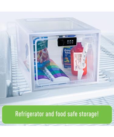EZY DOSE Medication Lockbox - Secure Large Capacity Storage for Vitamins & Medications | BPA Free Food Safe Combination Lock - Shop Internationally - Buy Online on GoSupps.com