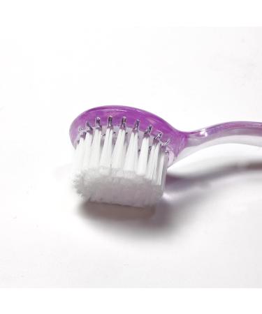 Long Handle Facial Cleansing Brush - Deep Clean Pores Scrub & Clean for Radiant Skin - Purple - Buy Online on GoSupps.com