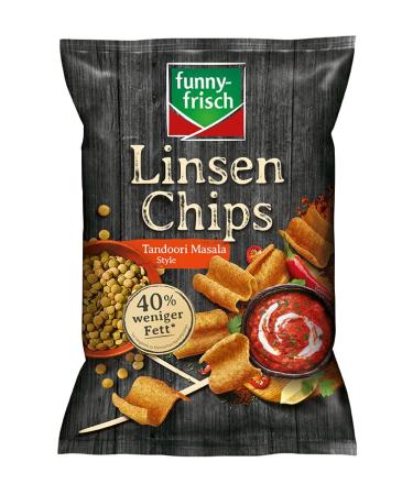 Buy Funny-Frisch Tandoori Masala Lentil Chips 12 Pack (90g Each) | International Shipping Available - Buy Online on GoSupps.com