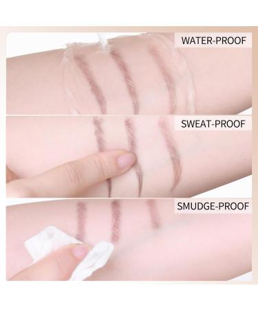 Erinde Microblading Eyebrow Pen - Waterproof Long-Lasting Natural-Hair-Like Brow Pencil with 4-Fork Tip - Walnut Brown 01 for Women - Buy Online on GoSupps.com