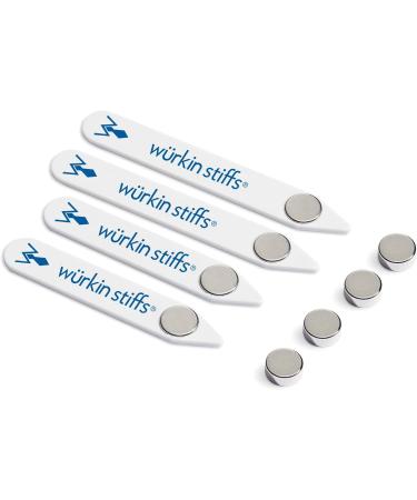 Stiff-N-Stay Plastic Magnetic Collar Stays by W rkin Stiffs - Durable & Adjustable One Size - Perfect for Every Collar - Buy Online on GoSupps.com