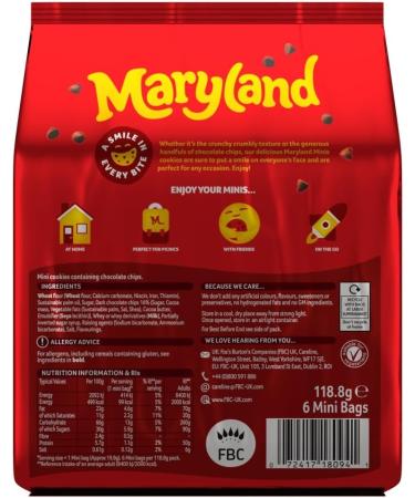 Maryland Mini Chocolate Chips - Pack of 6 - Buy Online on GoSupps.com