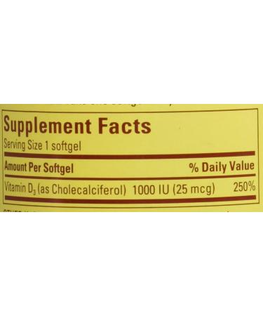 Nature Made Vitamin D3 1000 IU - 300 Tablets | Essential Supplement for Bone Health - Buy Online on GoSupps.com