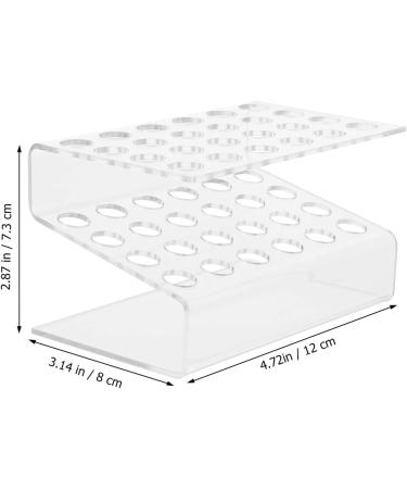 Milists 24-Hole Clear Acrylic Brush Holder | Fommy Pencil & Makeup Organizer for Colored Pencils Eyebrow Pencils & Cosmetics 12.0m 8x12cm - International Shipping - Buy Online on GoSupps.com