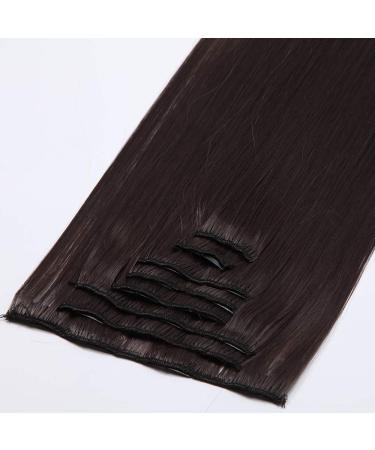 Clip-In Hair Extensions - Realistic 8 Wefts Straight Dark Brown to Ash Blonde | 66 cm 140g - Buy Online on GoSupps.com