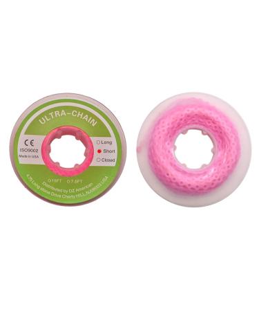 Dental Orthodontic Short Pink Elastic Power Chains - Set of 100 - Buy Online on GoSupps.com