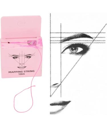  TMISHION Set of 3 pre-inked 10m x 15m eyebrow mapping measuring cords (Black/White/Pink) - Buy Online on GoSupps.com