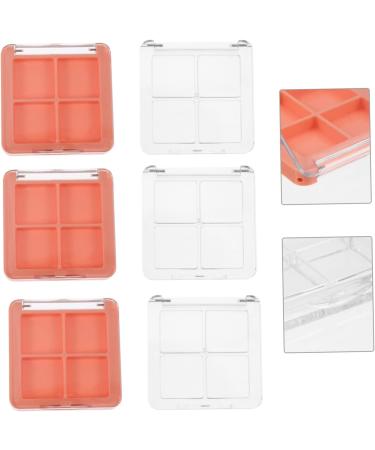 Angoily 6pcs 4 Eye Shadow Box Eyeshadow Empty Lipstick Storage Case Makeup Case Cosmetic Box Make up Travel - Buy Online on GoSupps.com