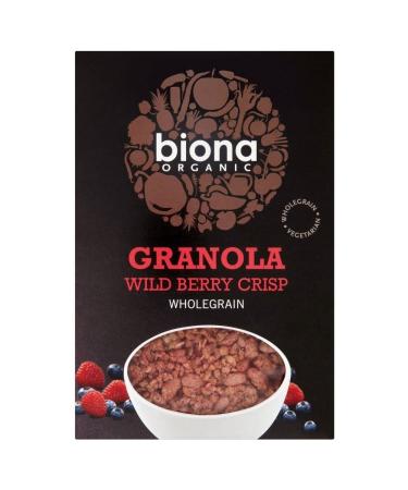 Biona organique sauvage Berry Crispy Granola (375g) - Paquet de 6