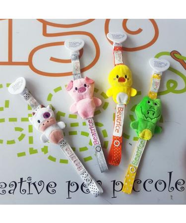 Zigozago Pacifier Chain with Plush Dog | Safe & Stylish Baby Accessory | International Shipping Available - Buy Online on GoSupps.com