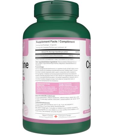 VORST Creatine Supplement for Women 180 Vegan Capsules | Monohydrate Micronized Non Irradiated | Pills for Adults of All Ages | 1 Bottle 180 count (Pack of 1) - Buy Online on GoSupps.com