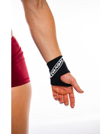 Nevin Neoprene Single Wrist Wrap (Gray) - Premium Support for Weightlifting & Sports | International Shipping Available - Buy Online on GoSupps.com