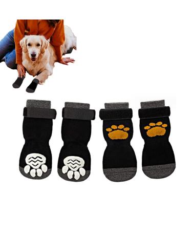 2 pairs of dogs socks dog socks paw protection anti -slide outdoor indoor dog socks paw protection anti slide outdoor indoor for small soft dog socks