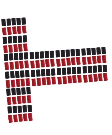 Sosoport Finger Sleeves 120 Pcs Finger Guard Basketball Nylon Finger Pad Finger Cots 4.5X2.5CMx6pcs Black Redx6pcs