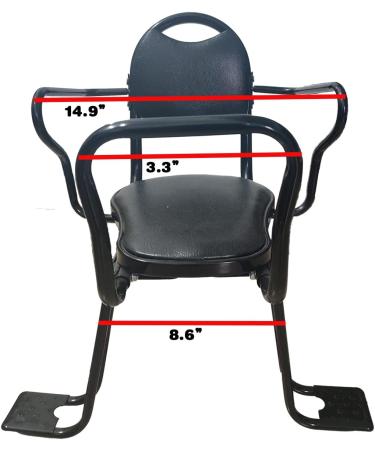 Kid's Bike Seat Rear Child Carrier | Bicycle Kids Seat for Toddlers | Rear Frame Mounted Baby Bike Seat for Safety - Buy Online on GoSupps.com