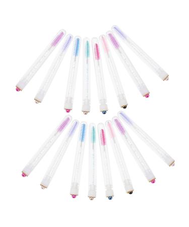 Beatifufu 20sets Mascara Wand Tube Travel Mascara Makeup Tool Empty Artificial Fiber Applicator Eyelash