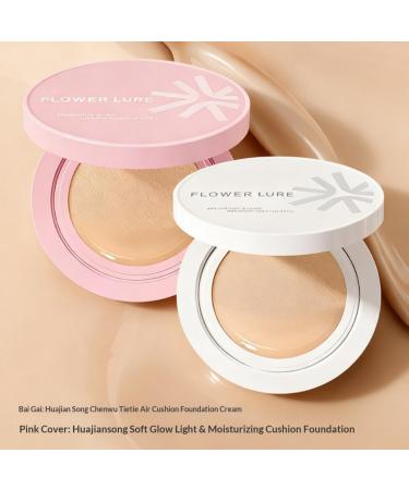 Flower Lure Cushion Foundation Lightweight Hydrating Oil Control Full Coverage Long Lasting Matte Dewy Finish Transfer-Proof for Dry & Oily Skin (Pink Y01 14G) Pink Y01 1 Ounce (Pack of 1) - Buy Online on GoSupps.com