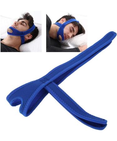 Anti Snoring Strap - Adjustable Unisex Jaw Support Belt for Comfortable Sleep - Blue - Buy Online on GoSupps.com