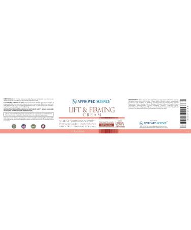 Approved Science Lift and Firming Cream - Tighten & Plump Bust & Bum - Paraben & Soy Free - 1.7 Fl Oz - Pack of 6 - International Shipping Available - Buy Online on GoSupps.com