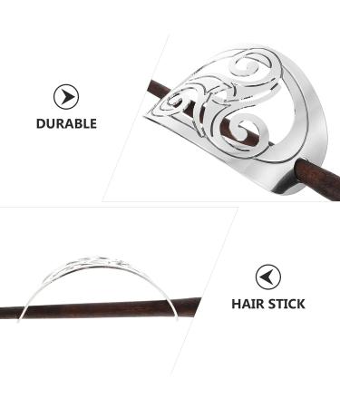 SHERCHPRY 1pc Hairpin Viking Hair Pin asian hair sticks hair barrettes for women Hair Clip Hair Stick Barrette Alloy Hair Sticks hair pin Mother turtle shell Zinc alloy ethnic style - Buy Online on GoSupps.com