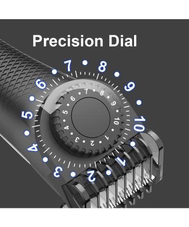Hatteker Professional Electric Groin Hair Trimmer for Men - Waterproof Body Groomer with Ceramic Blades - Buy Online on GoSupps.com