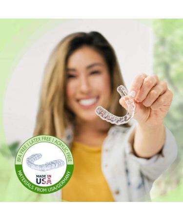 Custom Dental Night Guard - 3mm Lower Guard for Bruxism - Mouth Guard for Teeth Grinding & Clenching - Relieve Jaw Muscle Soreness - Durable & Comfortable Design - Buy Online on GoSupps.com