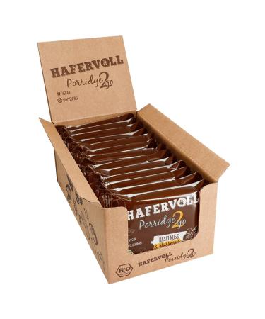 Impart Porridge2go Haselnuss & Nussmus 13 x 55g Riegel - vegan organic gluten -free snacking without adding sugar with oats dates and quinoa pops - Buy Online on GoSupps.com