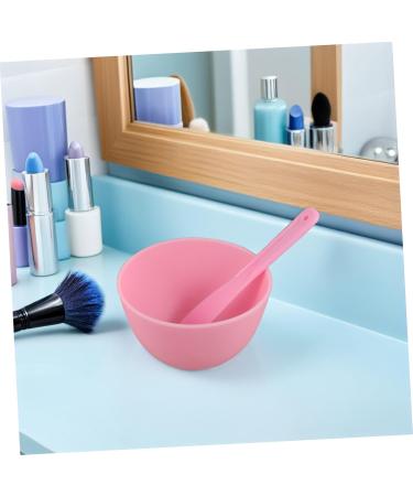 Vaguelly Bol de M lange Silicone pour Masque Facial Souple Applicateur Compact pour Usage Domestique et Voyage Ensemble DIY de Rose et Blanc - Buy Online on GoSupps.com