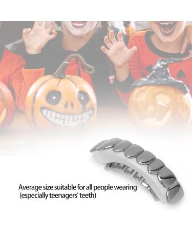 Yuyte Gold Grills for Men & Women - Hip Hop Style Lower Teeth Grillz | Halloween Cosplay Tooth Accessories - Buy Online on GoSupps.com