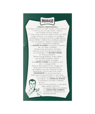 PRORASO Eucalyptus Shaving Cream 500ml - Best Shaving Cream for Smooth Shave | International Shipping Available - Buy Online on GoSupps.com
