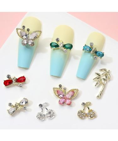 10pcs Elegant Art Alloy 3D Alloy Accessories Eye Catching Colors For Various Styles X1177 - Buy Online on GoSupps.com
