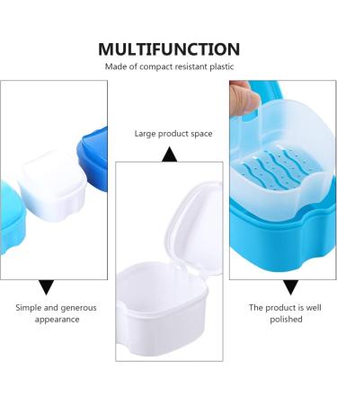 Artibetter 2-Piece Denture Case with Sieve - Prosthesis & Retainer Cleaner Box for Night Use | International Shipping - Buy Online on GoSupps.com