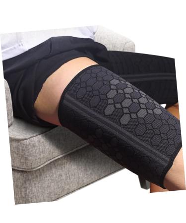 Yardwe 2 Pcs Thigh Protector Pads - Elastic Thigh Support Braces for Basketball & Sports - Inner Thigh Hamstring Compression Sleeve - Buy Online on GoSupps.com