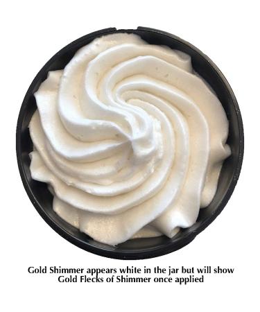 GLIMMER GODDESS Organic Whipped Body Butter - Level 2 Gold Shimmer 4.0 oz - Buy Online on GoSupps.com