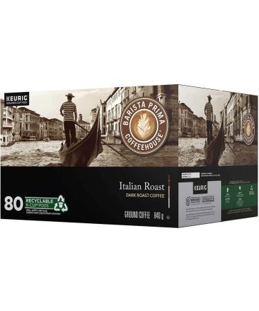 Barista Prima Coffeehouse Italian Roast Dark Roast Coffee 80 Count - Buy Online on GoSupps.com