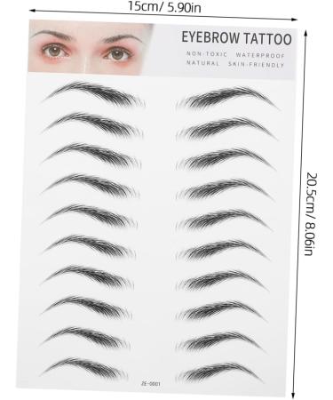 Beavorty Card Spray Bottle 2pcs 3d Eyebrow Stickers Ladies Suits Waterproof Suit Women s Suits Eyebrow Tools Simple Shaper Miss - Buy Online on GoSupps.com