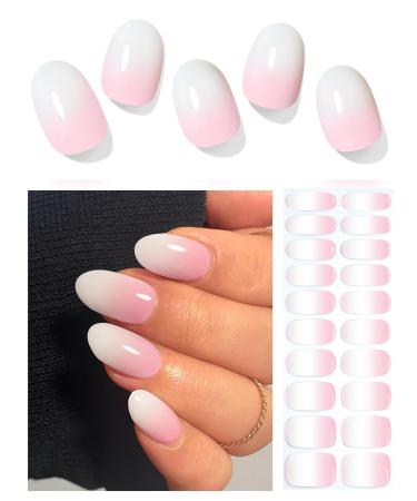 Wahrshei Wahrshei B Set of 26 Semi-Cured Gel Nail Stickers Rose Ombre