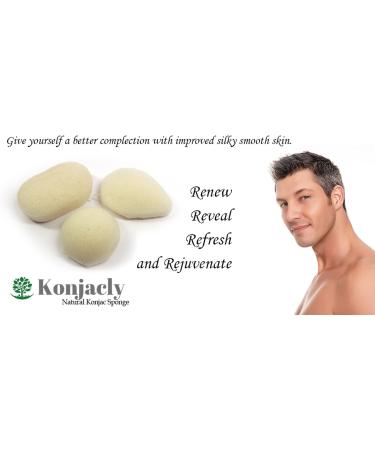 Natural Konjac sponges set of 3 for face . Suitable for all skin types: Normal dry oily sensitive and baby safe. Made from vegetable root fibre Eco-friendly and chemical free. Extra soft gentle exfoliate & deep cleaning. Help to remove dead skin cells dir - Buy Online on GoSupps.com
