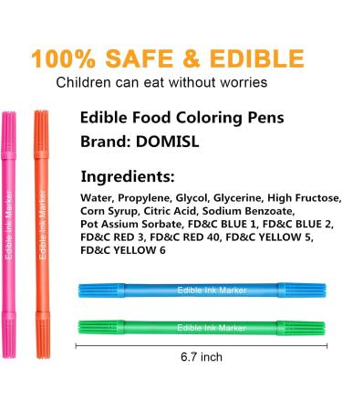 HZSZJMN 10Pcs Food Markers Edible Pens for Cake Decorating Edible Markers for DIY Fondant Cakes Cookies Frosting Easter Eggs Baking Decorating - Buy Online on GoSupps.com