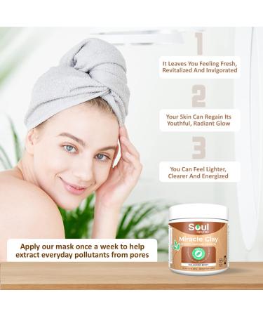 Calcium Bentonite Clay Capsules and Powder for Skin Glow & Toxin Removal (50 Minerals) - Buy Online on GoSupps.com