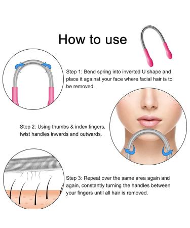 Sioppkik 2-Piece Manual Face Hair Remover - Spring Epilator & Thread Tools for Smooth Skin - Buy Online on GoSupps.com