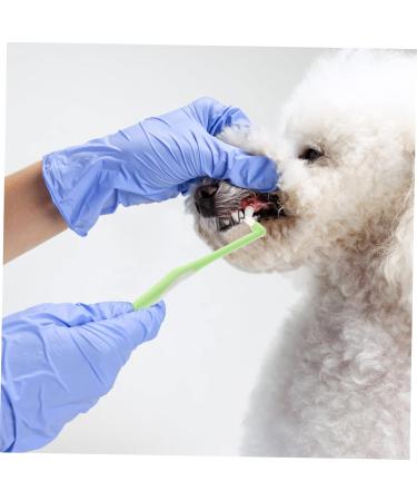 WOONEKY 1pc Pet Single Head Toothbrush Dog Toothpaste Cat Toothbrush Cleaning Kit Manual Plastic Care Brush - Buy Online on GoSupps.com