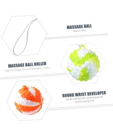 Beavorty Silicone Hand Exercise Balls - Finger Strengthening & Rehabilitation Massage for Hand Muscles - Portable Medium Orange Handle - Buy Online on GoSupps.com