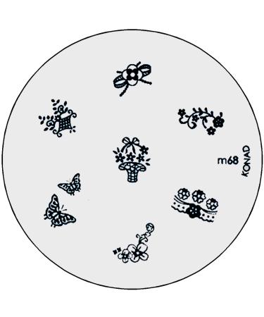 Premium KONAD Stamping Nail Art Set - 8 Stencils + 1 Stamper/Scraper | International Shipping Available - Buy Online on GoSupps.com