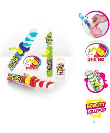 6 x Mixed Candy Lollipops - Spiner Candy Lollipop Baby Sucker Lollipop & Powder - Buy Online on GoSupps.com