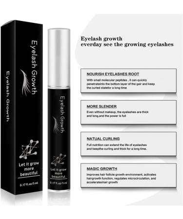  Surakey Surakey Natural Non-Irritating Eyelash Growth Serum 5ml Eyelash Eyebrow Serum Stimulating Longer Thicker Eyelashes and Brows - Buy Online on GoSupps.com
