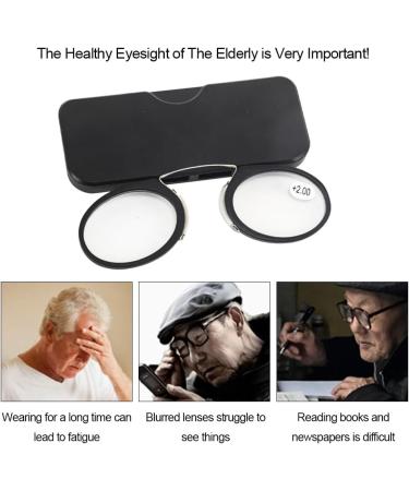 Buy Seminismar Mini Nose Clip Reading Glasses - Compact & Foldable Monocle for Women +2.0 Diopter - International Shipping Available - Buy Online on GoSupps.com