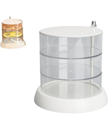 Rotation Design 3 Layers Makeup Holder Box Transparent Jewelry Organizer. Perfect for Sponge Headbands Bows Hair Clips. Firm PET Material for Long Lasting Use - Buy Online on GoSupps.com