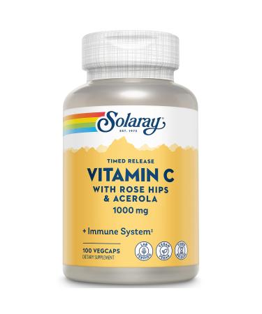 Solaray Timed Release Vitamin C 1000 mg 100 VegCaps
